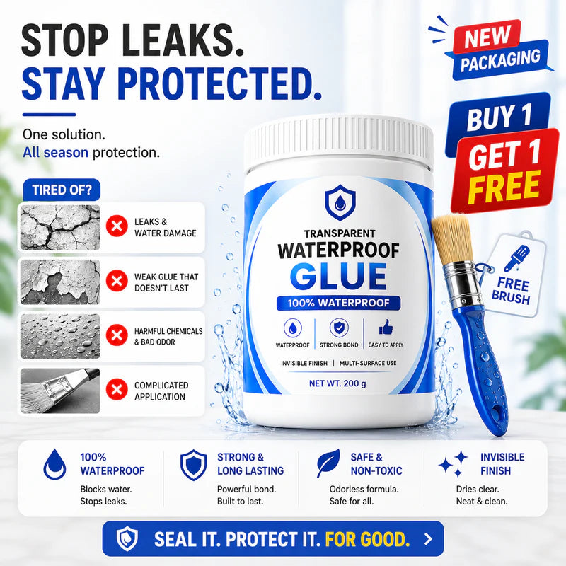Essential Haven™ -Transparent Waterproof Glue + Free Brush © ( BUY 1 GET 1 FREE )