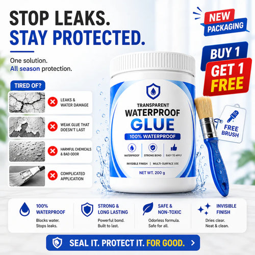 Essential Haven™ -Transparent Waterproof Glue + Free Brush © ( BUY 1 GET 1 FREE )