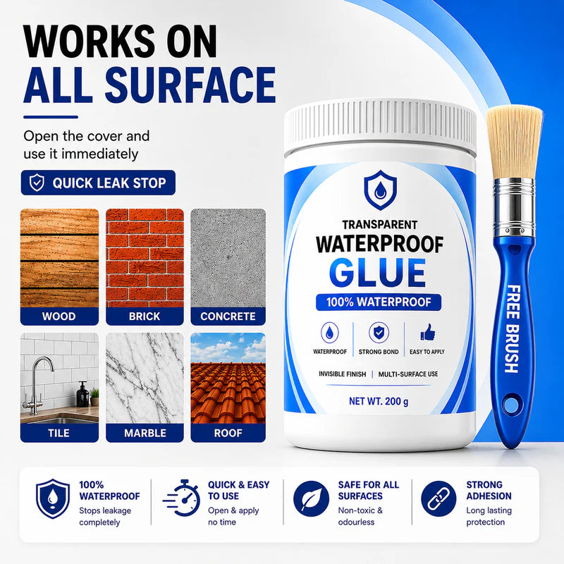 Essential Haven™ -Transparent Waterproof Glue + Free Brush © ( BUY 1 GET 1 FREE )